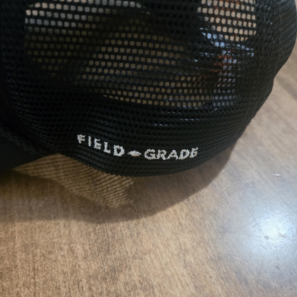 Field-Grade Black Embroidered Statement Trucker Hat - "F*ck Off, Respectfully" - Picture 2 of 5